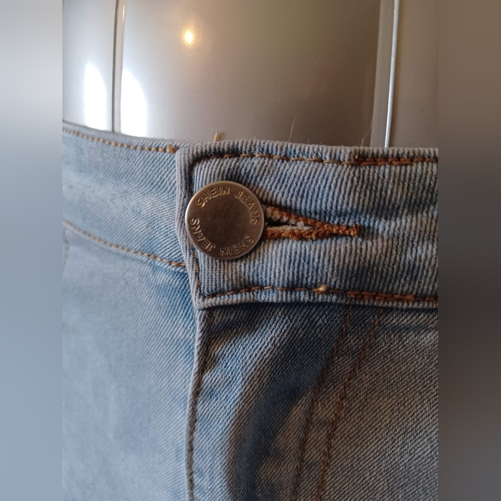 Shein Teen Flare Light Blue Jeans - Picture 6 of 9
